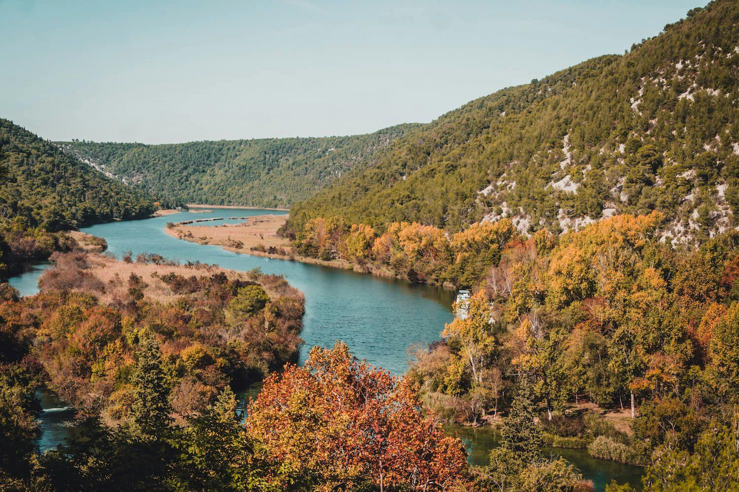 Photo of Krka National Park valley in Autumn. Photo by Ryan Brown of www.LostBoyMemoirs.com