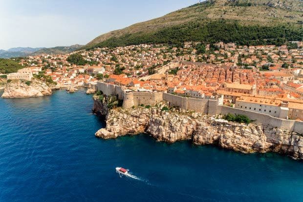 Dubrovnik town walls in Croatia