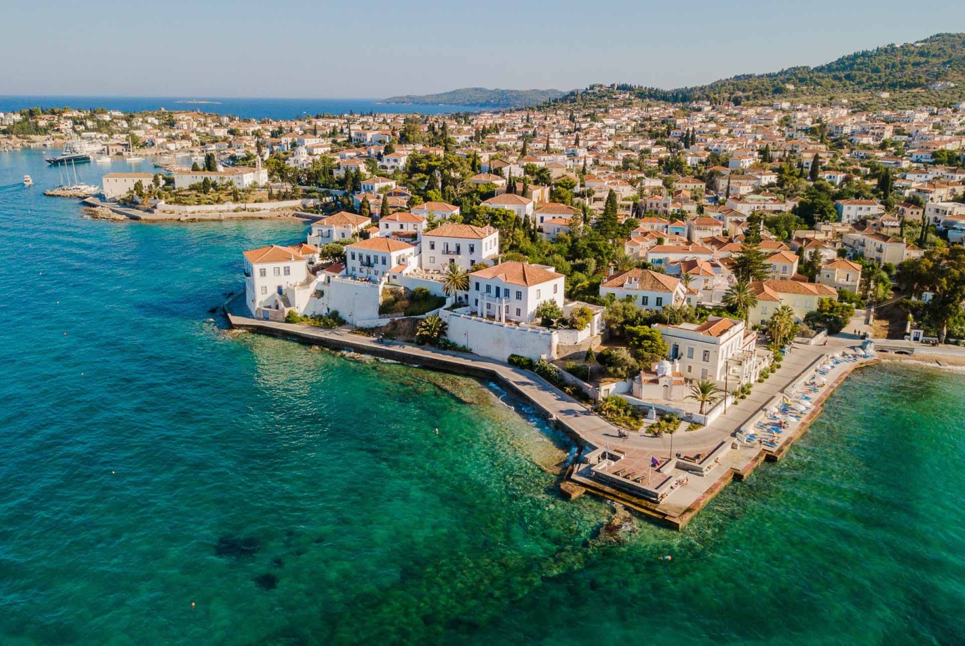 Spetses town in Greece