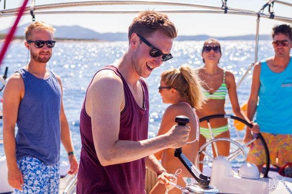 Sailing holidays with your pals - Work hard, play hard