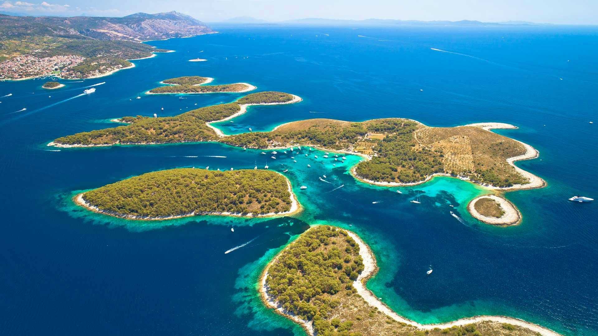 The Pakleni Islands in Croatia